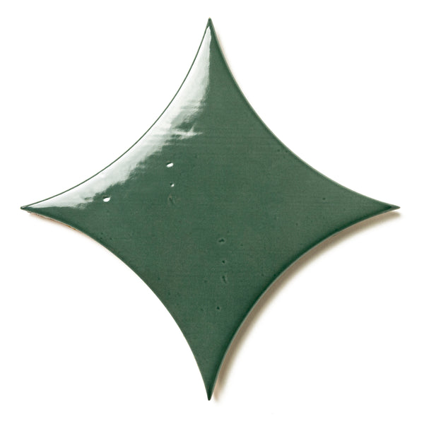 Bedrosians Legacy 6.5" x 6.5" Glossy Kite Porcelain Tile in Lagoon | Item Code 100008851