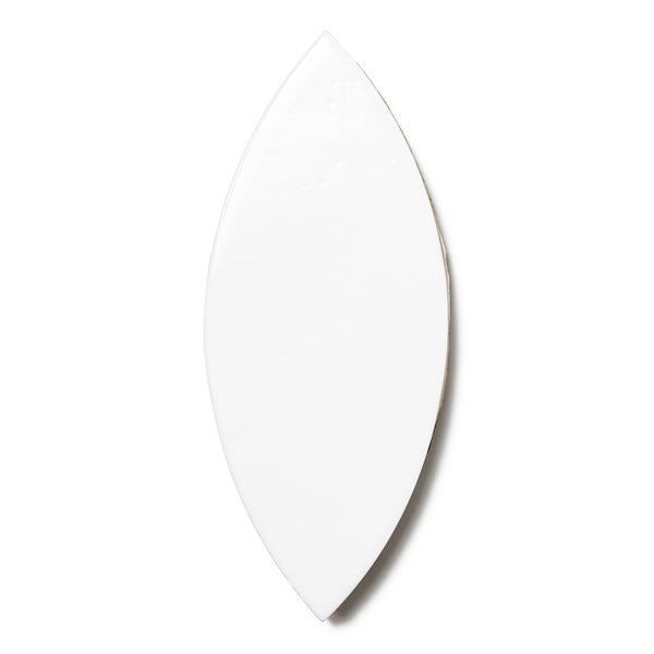 Bedrosians Legacy 3" x 8" Glossy Petal Porcelain Tile in White | Item Code 100008854