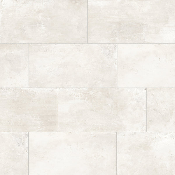 Bedrosians +One 12" x 24" Matte Porcelain Field Tile in Chalk | Item Code 100008980