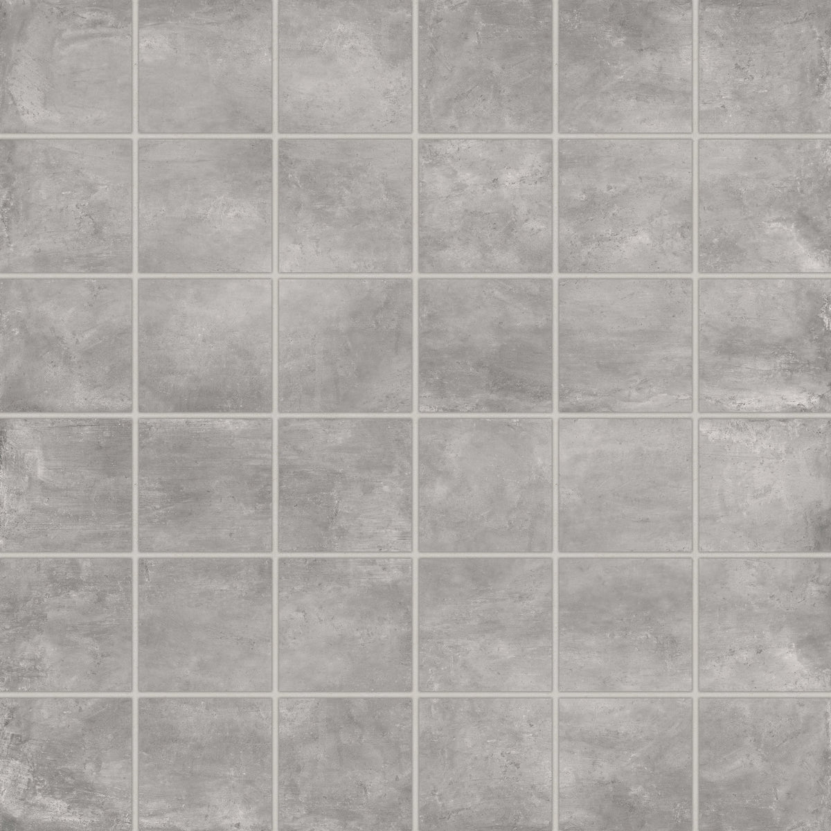 Bedrosians +One 2" x 2" Matte Porcelain Square Mosaic in Ash | Item Code 100008986