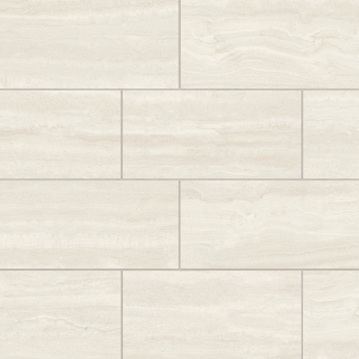 Bedrosians Tivoli 12" x 24" Natural Matte Porcelain Field Tile in Alba | Item Code 100010013