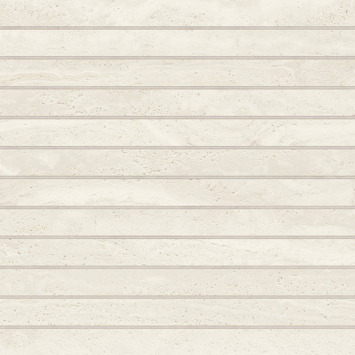 Bedrosians Tivoli 1" x 12" Natural Matte Porcelain Mosaic Tile in Alba | Item Code 100010049