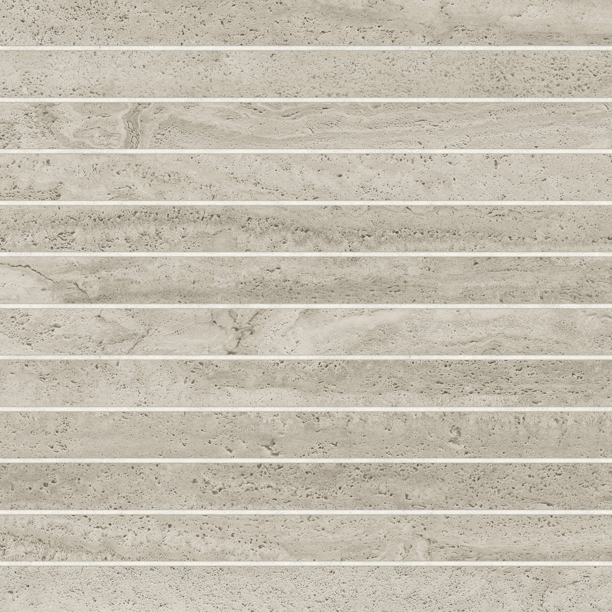 Bedrosians Tivoli 1" x 12" Natural Matte Porcelain Mosaic Tile in Terra | Item Code 100010050