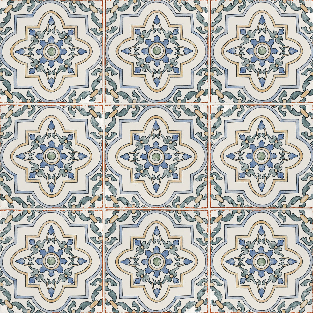 Bedrosians Palmetto Estrella 6x6 Ceramic Terracotta Field Tile Glazed | Item Code 100010056