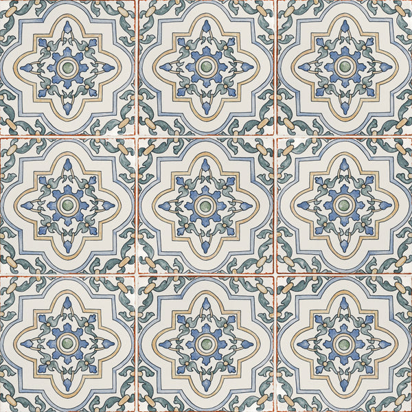 Bedrosians Palmetto Estrella 6x6 Ceramic Terracotta Field Tile Glazed | Item Code 100010056