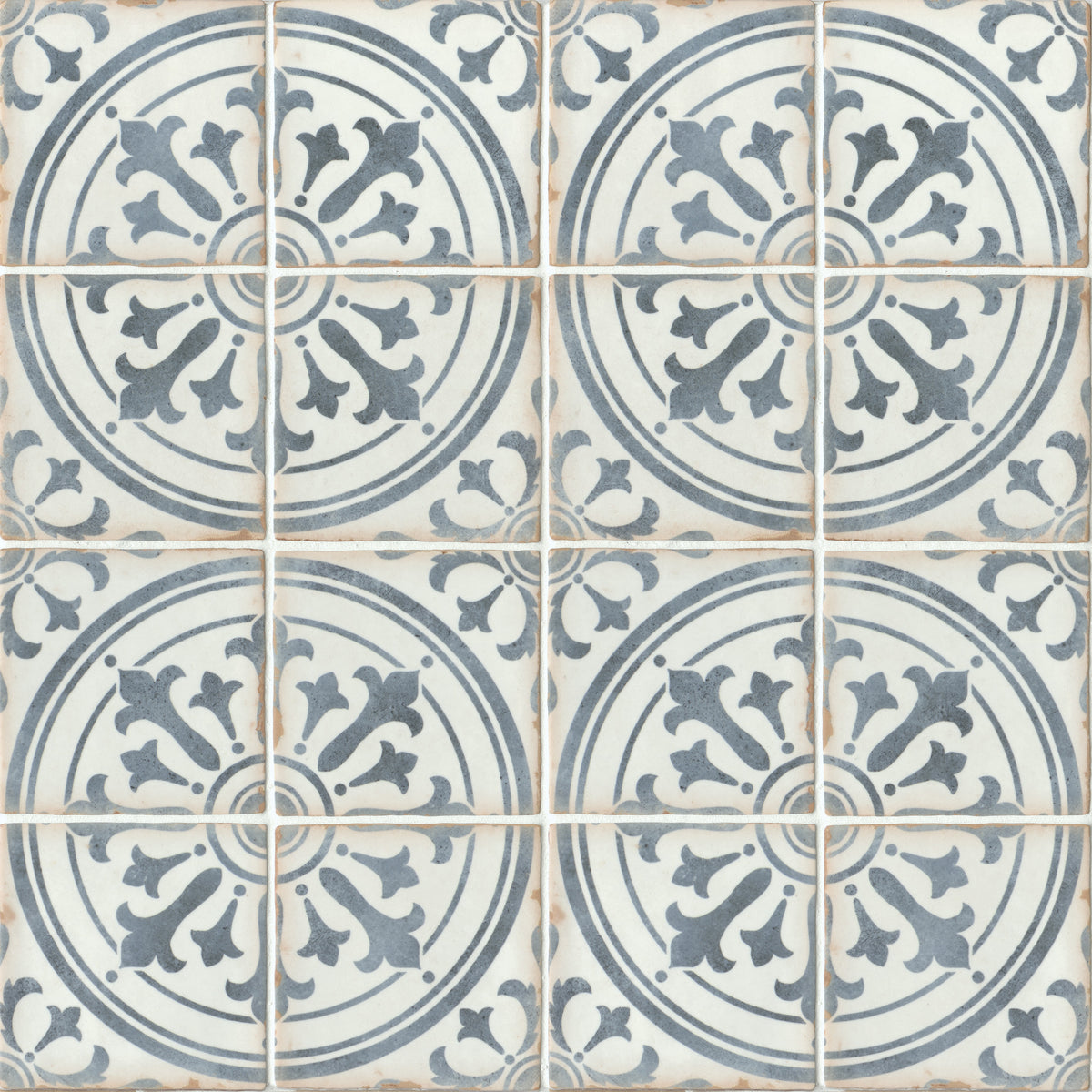 Bedrosians Casablanca 5" x 5" Porcelain Deco Matte Tile in Ziane | Item Code 100010356
