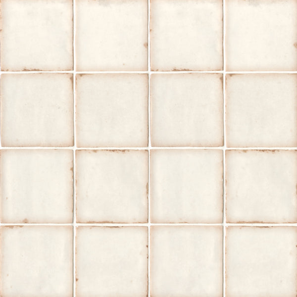 Bedrosians Casablanca 5" x 5" Porcelain Matte Field Tile in White | Item Code 100010357
