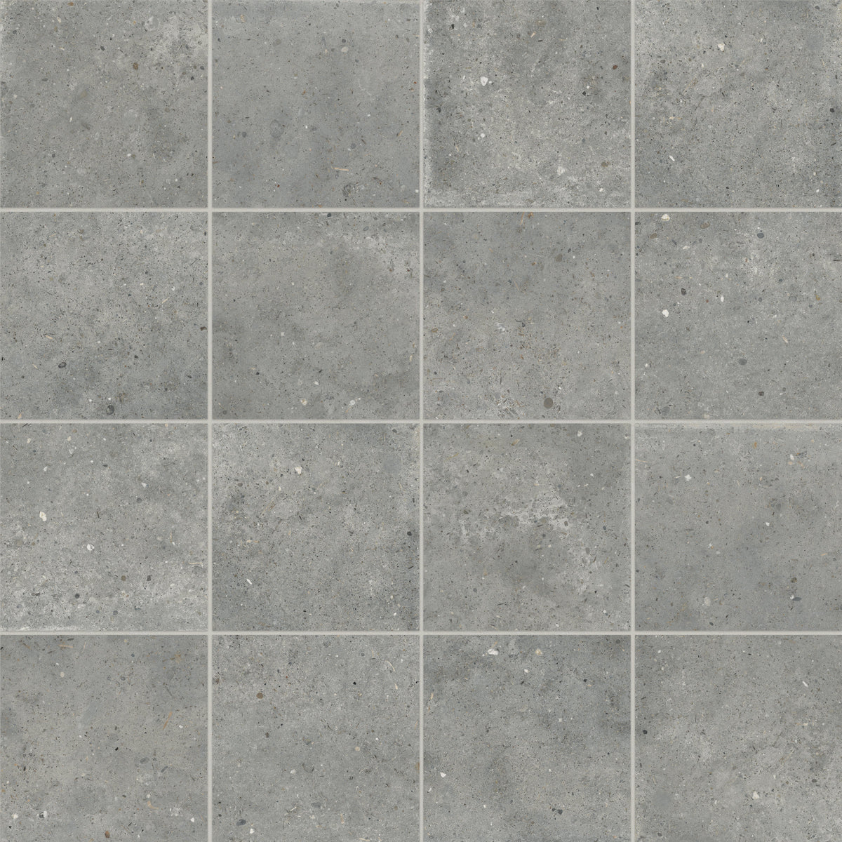 Bedrosians Poetry Stone Grey 12x12 Porcelain Field Tile Matte | Item Code 100010775