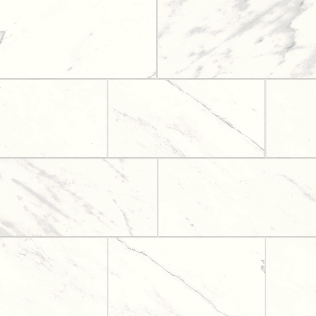 Bedrosians Magnifica Era 12" x 24" - 8mm Polished Porcelain Tile in Luxe White | Item Code 100010905