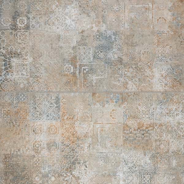 Bedrosians Rift 24" x 48" Matte Porcelain Wall Tile in Vania Rainbow | Item Code 100011304
