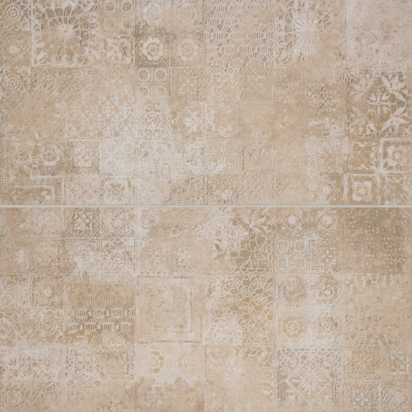 Bedrosians Rift 24" x 48" Matte Porcelain Wall Tile in Vania Sand | Item Code 100011311