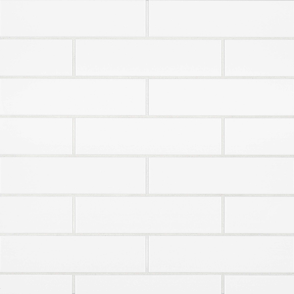 Bedrosians Traditions Ice White Matte Ceramic Subway Tile (3x12) - Wall and Backsplash Tile | Item Code CERTRAICE312M