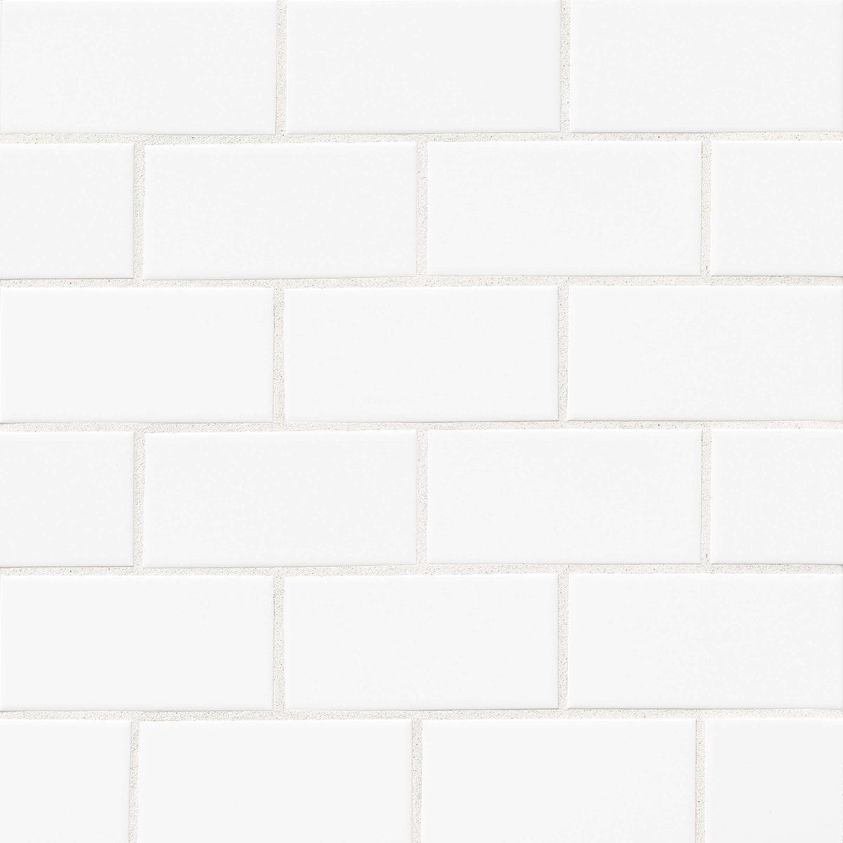 Bedrosians Traditions 3" x 6" Matte Ceramic Tile in Ice White | Item Code CERTRAICE36M