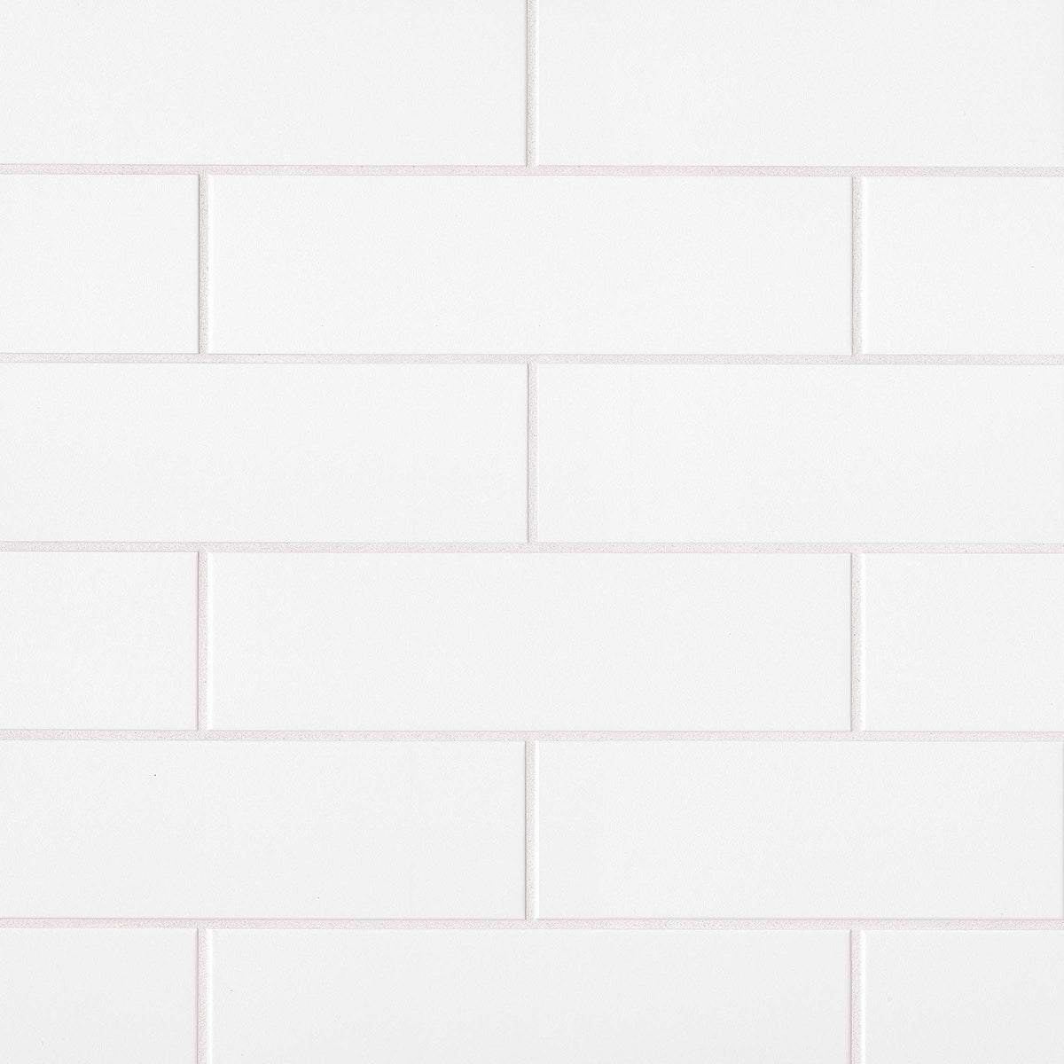 Bedrosians Traditions 4" x 16" Matte Ceramic Tile in Ice White | Item Code CERTRAICE416M