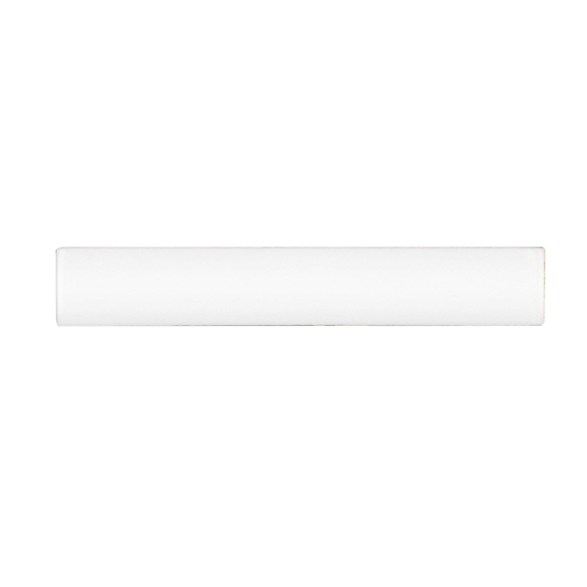 Bedrosians Traditions 1" x 6" Glossy Ceramic Quarter Round in Ice White | Item Code CERTRAICEA106B