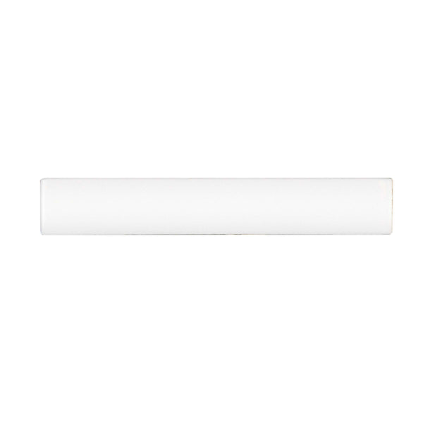 Bedrosians Traditions 1" x 6" Glossy Ceramic Quarter Round in Ice White | Item Code CERTRAICEA106B