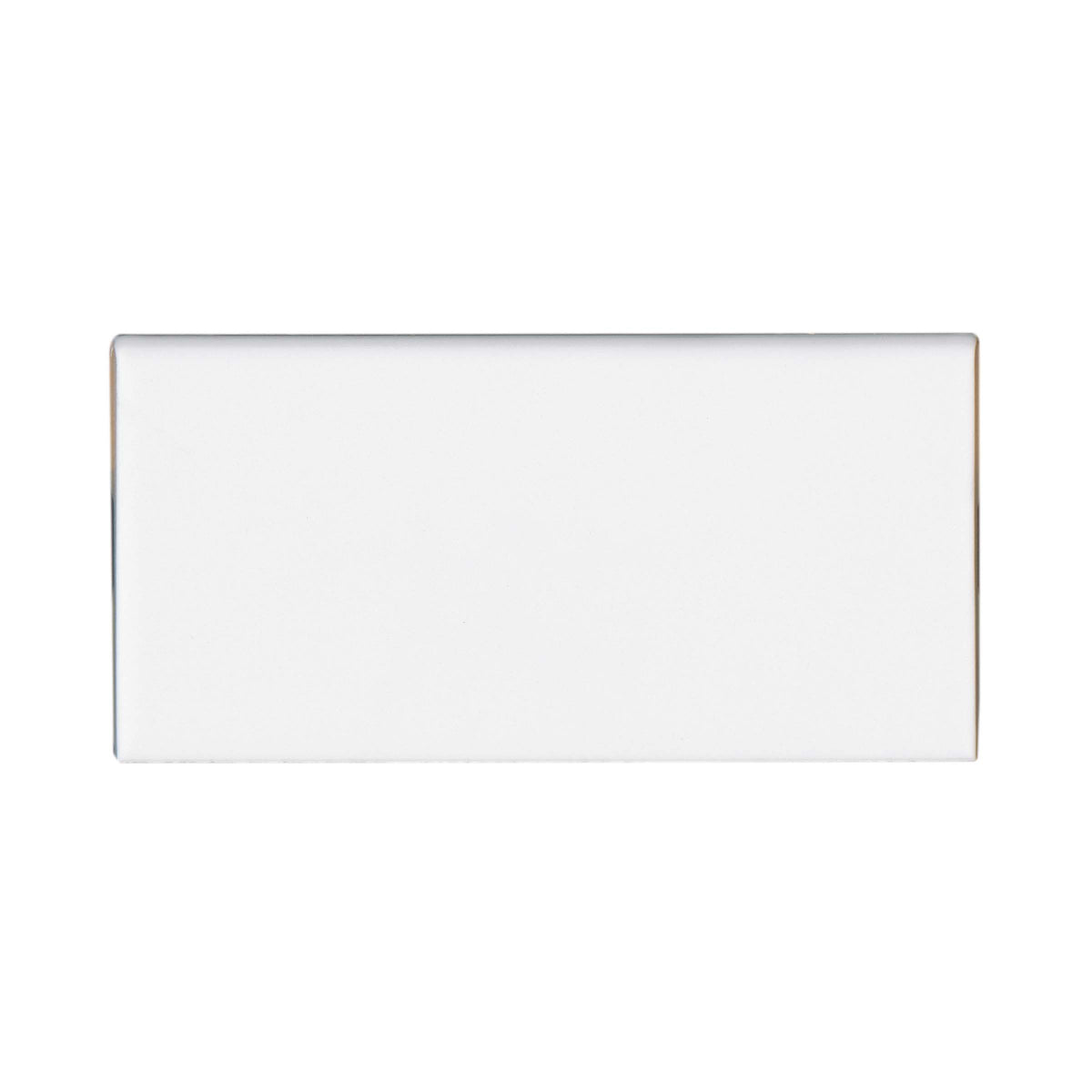 Bedrosians Traditions 3" x 6" - 6 Inch Side Glossy Ceramic Bullnose in Ice White | Item Code CERTRAICES4369B