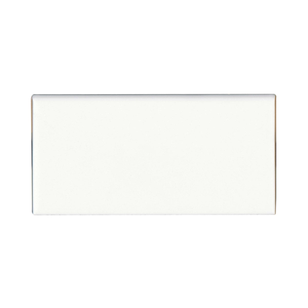 Bedrosians Traditions 3" x 6" - 6 Inch Side Matte Ceramic Bullnose in Ice White | Item Code CERTRAICES4369M