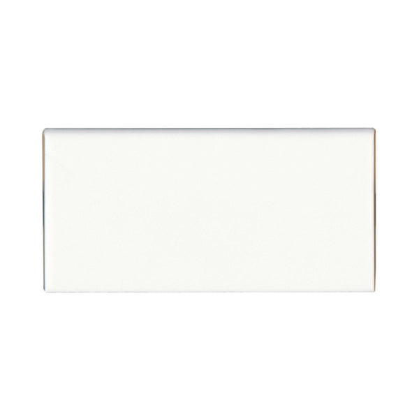 Bedrosians Traditions 3" x 6" - 6 Inch Side Matte Ceramic Bullnose in Ice White | Item Code CERTRAICES4369M