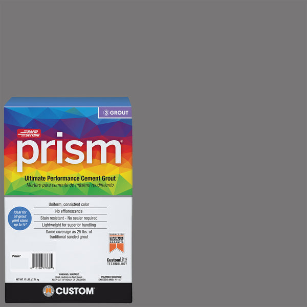 Bedrosians Custom Prism #019 Pewter 17lb. Sanded Grout | Item Code CUSPSM-019-17