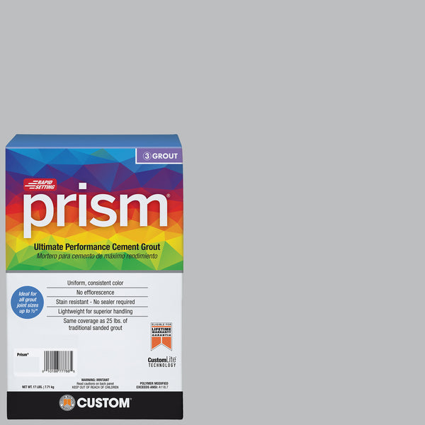 Bedrosians Custom Prism #115 Platinum 17lb. Sanded Grout | Item Code CUSPSM-115-17