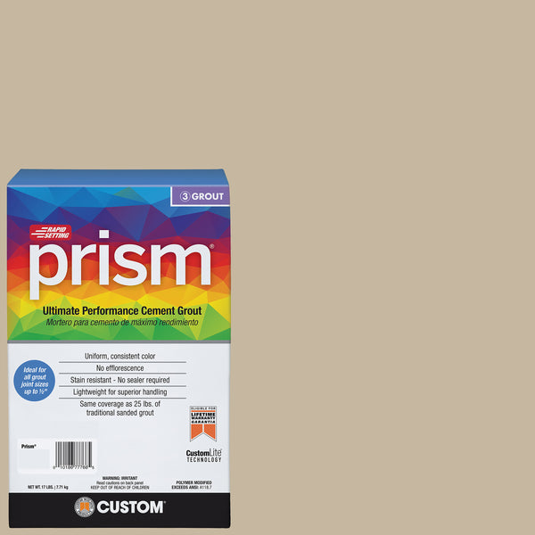 Bedrosians Custom Prism #172 Urban Putty 17lb. Sanded Grout | Item Code CUSPSM-172-17