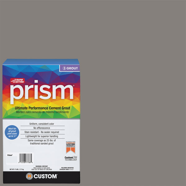 Bedrosians Custom Prism #335 Winter Gray 17lb. Sanded Grout | Item Code CUSPSM-335-17