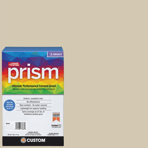 Bedrosians Custom Prism #382 Bone 17lb. Sanded Grout | Item Code CUSPSM-382-17