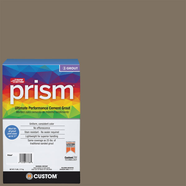 Bedrosians Custom Prism #544 Rolling Fog 17lb. Sanded Grout | Item Code CUSPSM-544-17