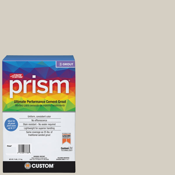 Bedrosians Custom Prism #545 Bleached Wood 17lb. Sanded Grout | Item Code CUSPSM-545-17