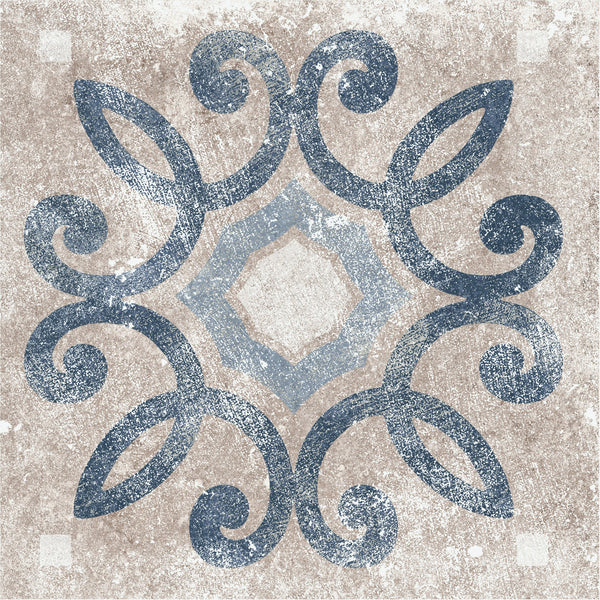 Marazzi Creativo Lucca Blue, Deco A, 12X12, Matte | SKU CV441212DECO1P