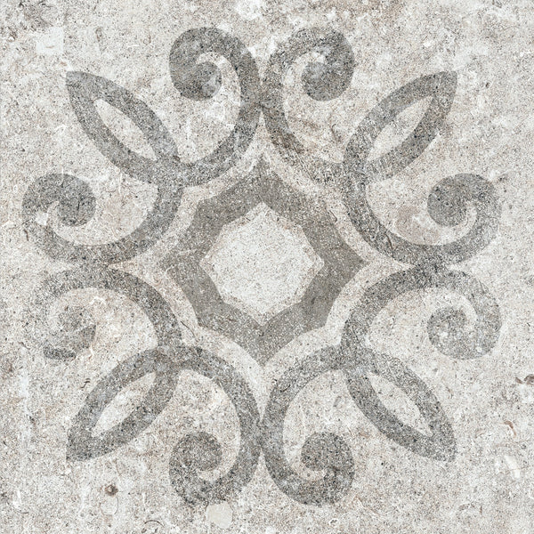Marazzi Creativo Lucca Greige, Deco A, 12X12, Matte | SKU CV451212DECO1P
