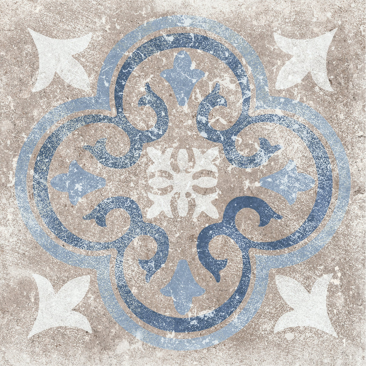 Marazzi Creativo Siena Blue, Deco B, 12X12, Matte | SKU CV461212DECO1P