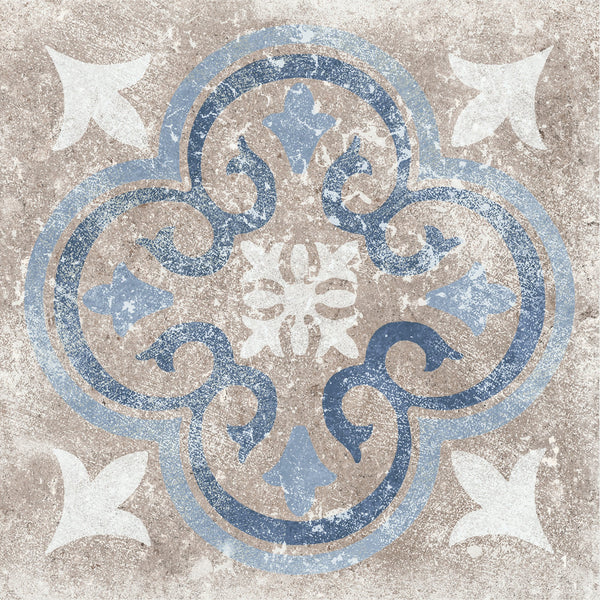 Marazzi Creativo Siena Blue, Deco B, 12X12, Matte | SKU CV461212DECO1P