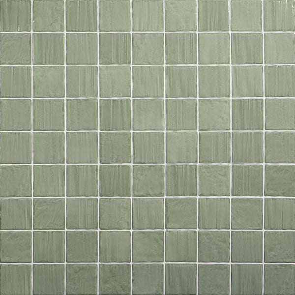 Daltile Artcrafted Aloe, Square, 4X4, Handcrafted, Glossy | Daltile SKU AC25SQU44HDCGL