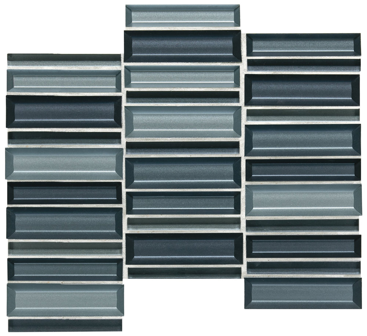 Daltile Cascading Waters Cerulean Swell, Random Straight Stacked, 1X4, Glass | Daltile SKU CW4514MS1P