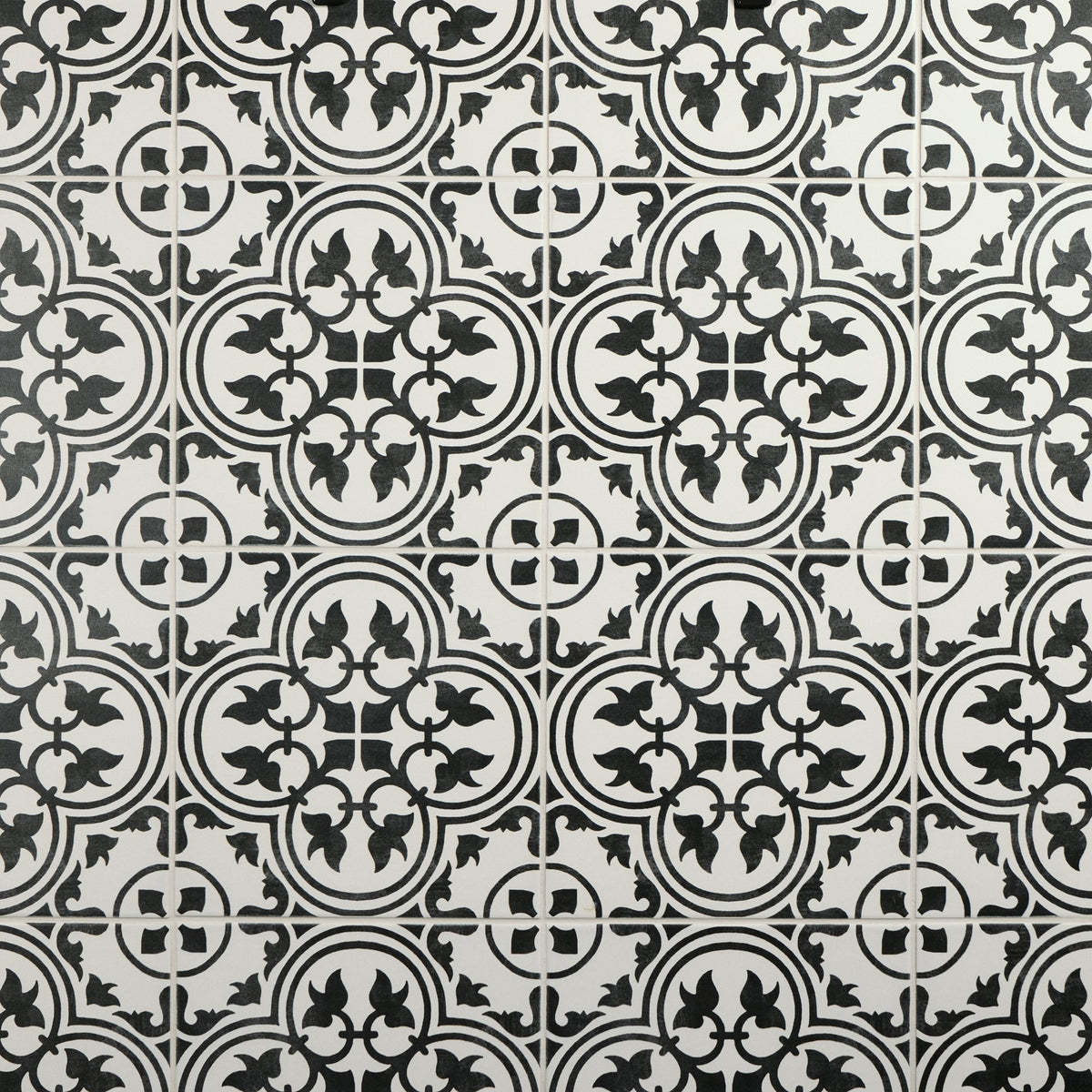 Daltile Memoir Petal Black, Petal, 12X12, Matte | Daltile SKU ME21SQ1212VMT