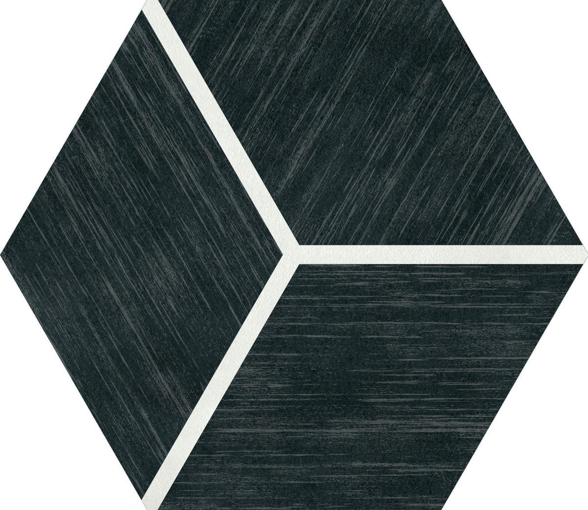 Daltile Bee Hive Medley Cube Negative, Cube Negative, 8 1/2X10, Matte | Daltile SKU P048810HXCUBE1P