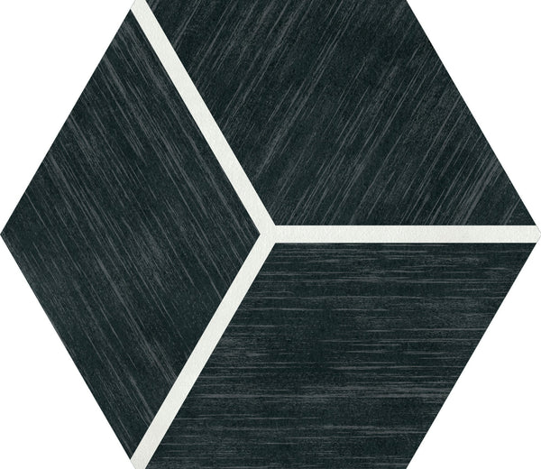 Daltile Bee Hive Medley Cube Negative, Cube Negative, 8 1/2X10, Matte | Daltile SKU P048810HXCUBE1P