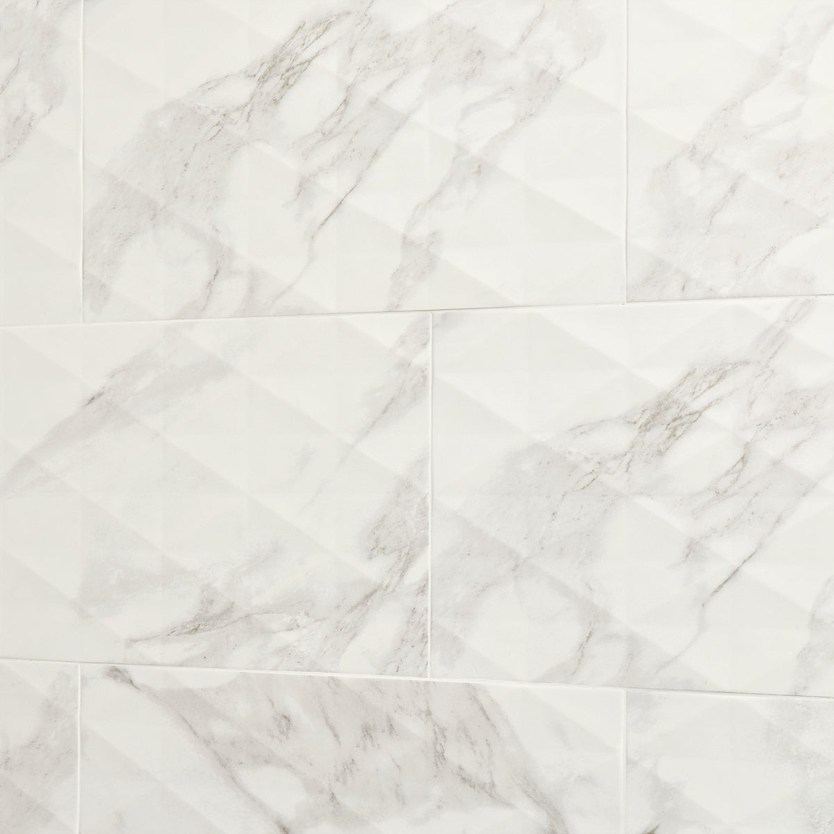 Daltile Perpetuo Brilliant White, Rectangle, 12X24, Geometric, Satin | Daltile SKU PT211224MGEO1P2