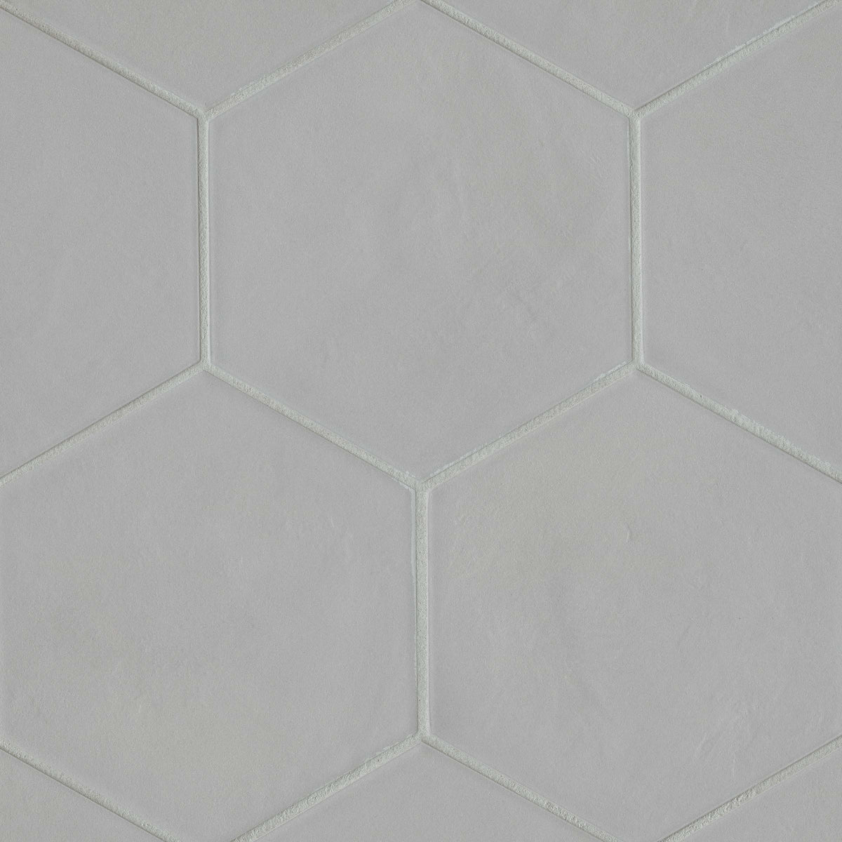Bedrosians Allora 8.5" x 10" Hexagon Matte Porcelain Tile in Solid Grey | Item Code DECALLGREHEXM