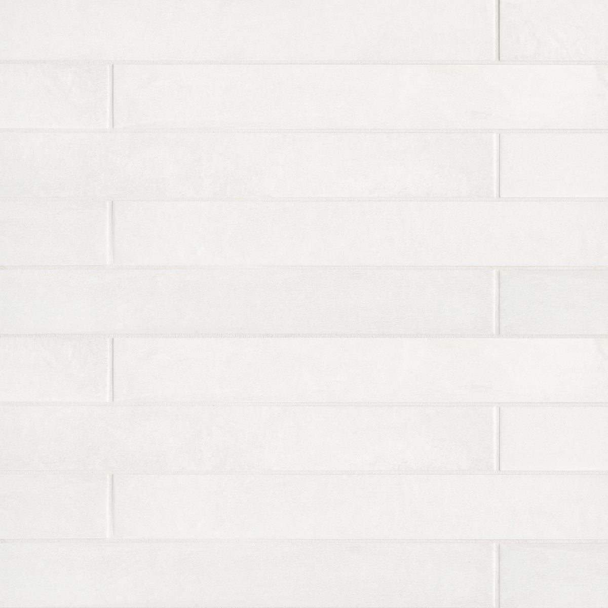Bedrosians Allora Solid White Matte Porcelain Floor and Wall Tile (3x24) - Made in Italy | Item Code DECALLWHI324M