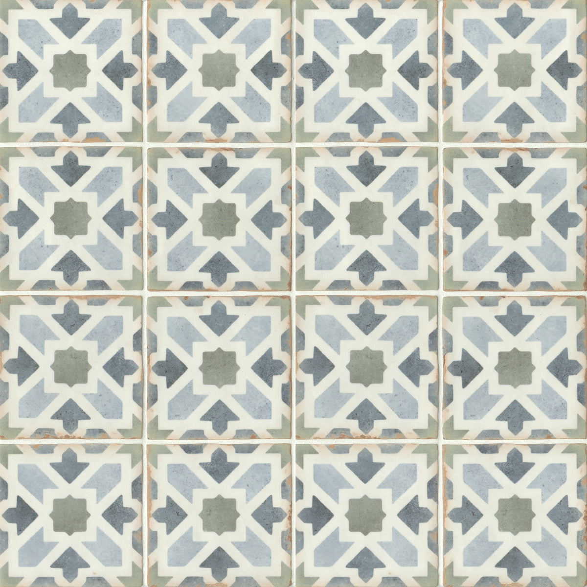 Bedrosians Casablanca 5" x 5" Matte Ceramic Tile in Kenzi | Item Code DECCASKEN55M