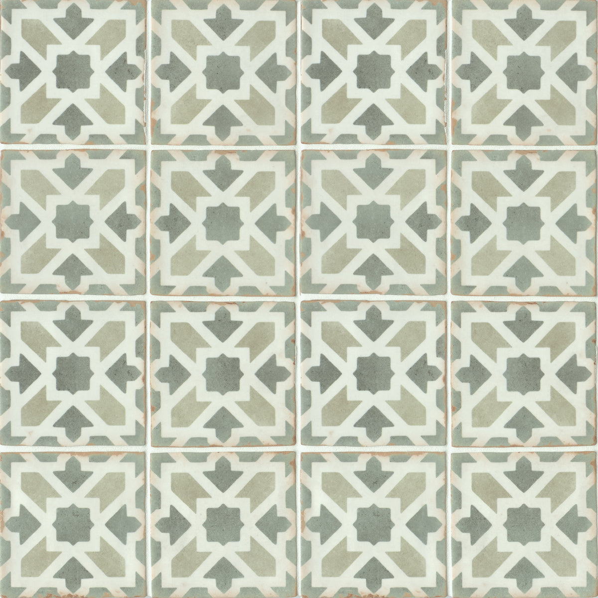 Bedrosians Casablanca 5" x 5" Matte Ceramic Tile in Malik | Item Code DECCASMAL55M