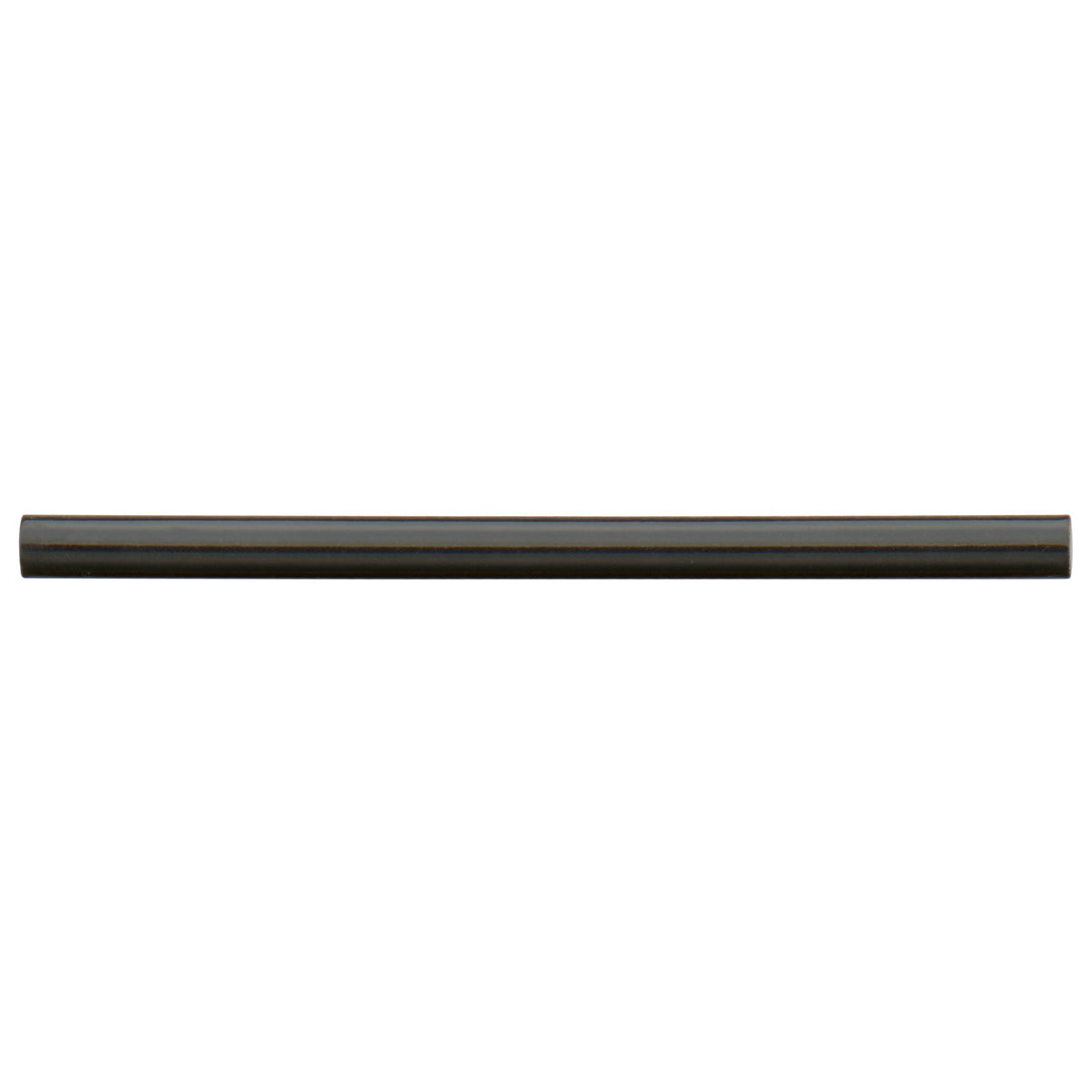Bedrosians Cloé 0.5" x 8" Ceramic Jolly Miter Edge in Black | Item Code DECCLOBLAJOLG