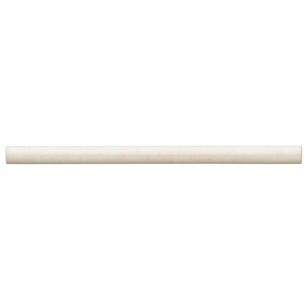 Bedrosians Cloé 0.5" x 8" Ceramic Jolly Miter Edge in Creme | Item Code DECCLOCREJOLG