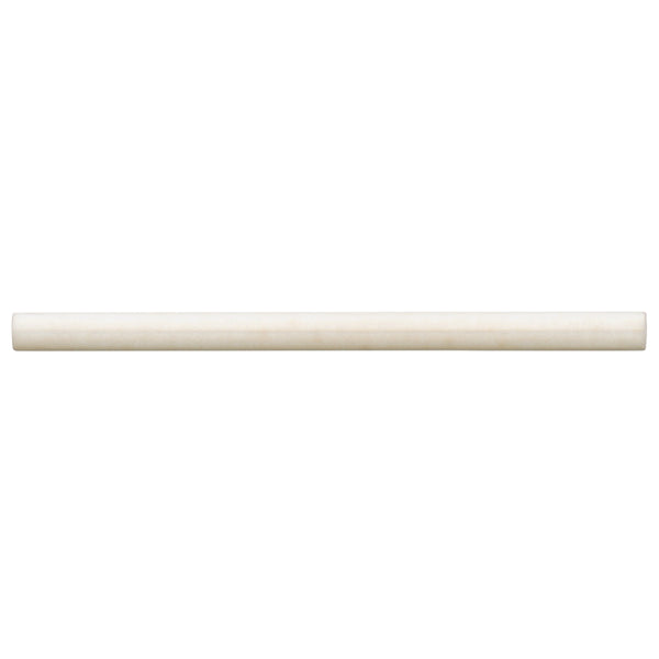 Bedrosians Cloé 0.5" x 8" Ceramic Jolly Miter Edge in Creme | Item Code DECCLOCREJOLG