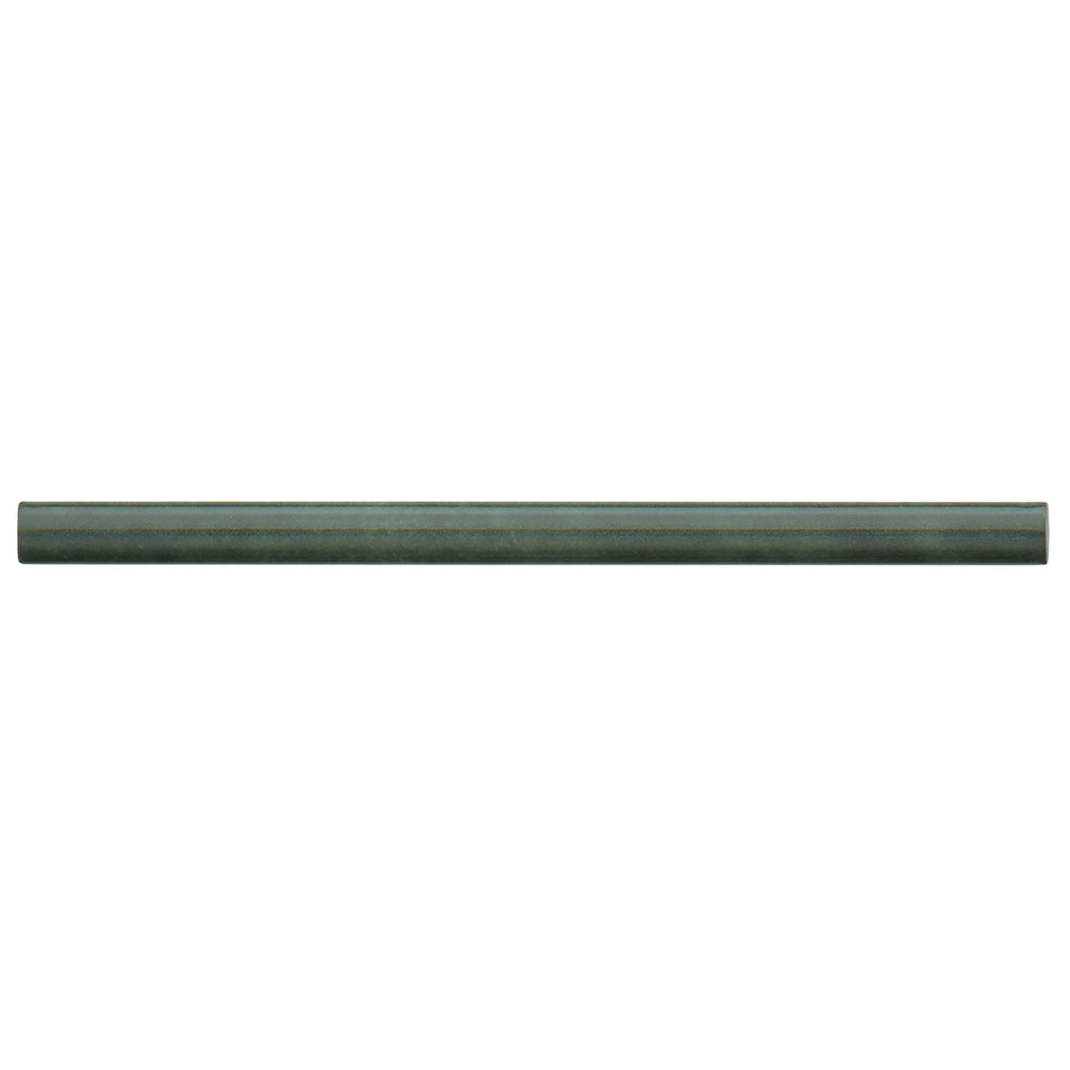 Bedrosians Cloé 0.5" x 8" Ceramic Jolly Miter Edge in Green | Item Code DECCLOGRNJOLG