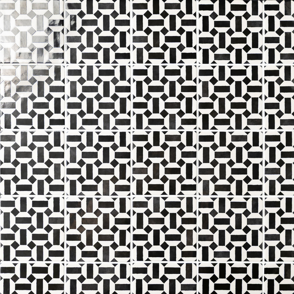 Bedrosians Cloé 5" x 5" Glossy Ceramic Tile in Loire | Item Code DECCLOLOI55G