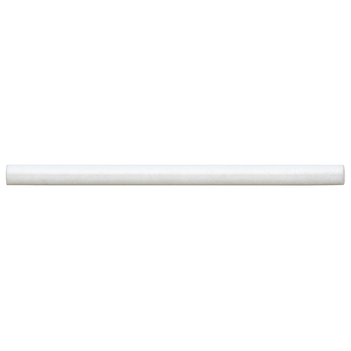 Bedrosians Cloé 0.5" x 8" Ceramic Jolly Miter Edge in White | Item Code DECCLOWHIJOLG